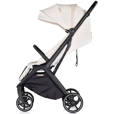 Carucior pentru copii Chipolino Diamond biscotta, Cadru aluminiu, Spatar reglabil, suport picioare reglabil, Suspensii, greutate suportata 22 kg