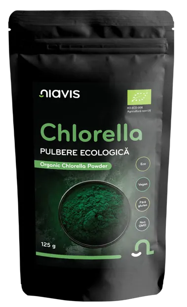 Chlorella Pulbere ecologica, 125g, Niavis