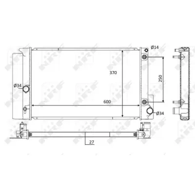 Radiator, racire motor NRF 59115