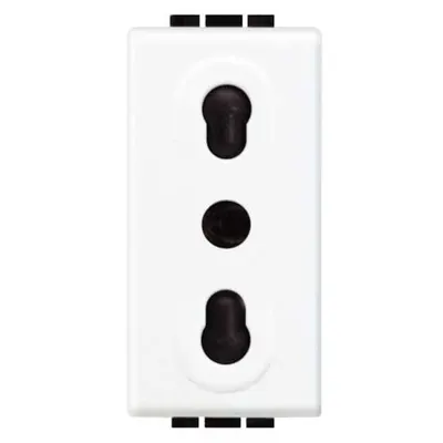 Priza 1M Living Light Bticino N4180, alb