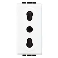 Priza 1M Living Light Bticino N4180, alb