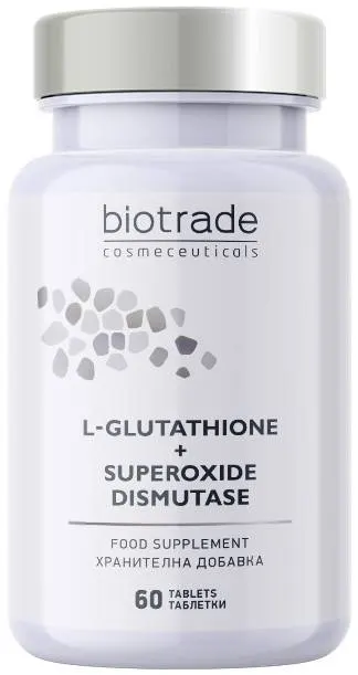 Biotrade Supliment alimentar L-Glutathione + Superoxide Dismutase, 60 tablete