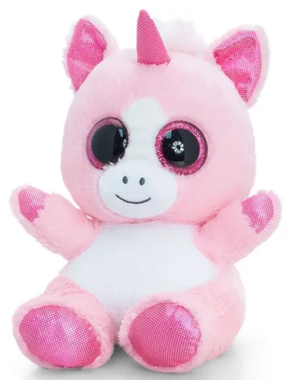 Jucarie de plus Keel toys - Animotsu - Unicorn, roz, 25 cm