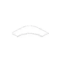 Capac cot 90°pt.jgheam metalic 500x15x1 mm