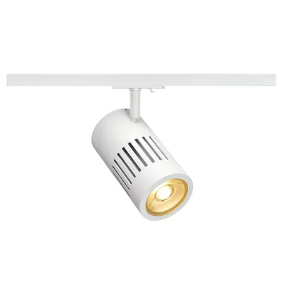 Iluminat decorativ pe sina, Melodii STRUCTEC, rotund alb, alb, 3000K, 36 °, inclusiv. 1 adaptor circuit