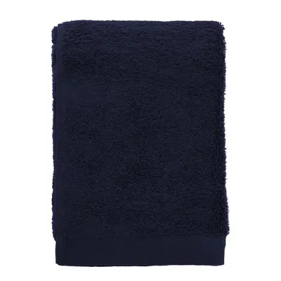 Prosop albastru închis din bumbac din frotir 50x100 cm Comfort – Södahl