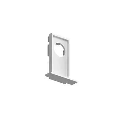 Accesoriu corp de iluminat Ego end cap recessed trim con foro Alb