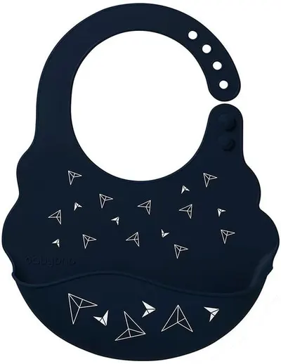 Bavetă din silicon Babyono - 829/07, negru
