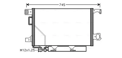 Condensator climatizare potrivit MERCEDES C (CL203), C T-MODEL (S203), C (W203), CLC (CL203), CLK (A209), CLK (C209) 1.8-5.5 05.00-06.11