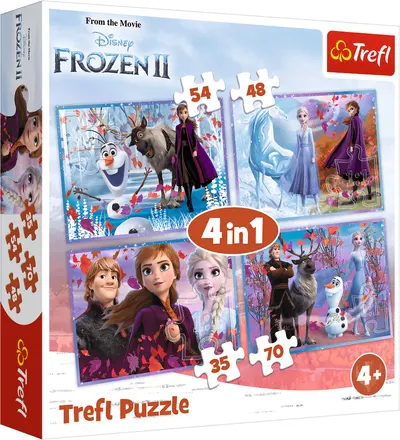 Puzzle Trefl 4 in 1 - Jurney into the unknown