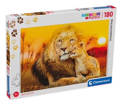 Puzzle Clementoni din 180 de piese - Îmbrățișare neașteptată