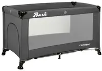 Pătuț pliabil cu 1 nivel Caretero - Basic, Graphite