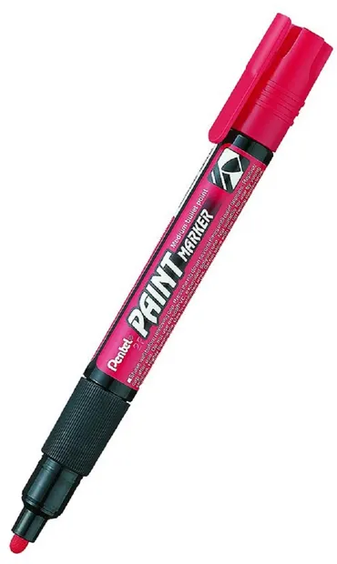 Marker permanent Pentel Paint MМP20 - 4.0 mm, rosu