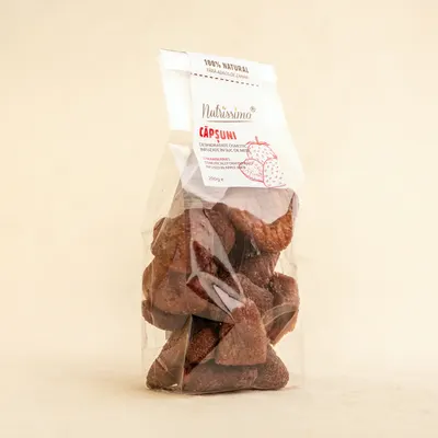 Capsuni infuzate in suc de mere 200G