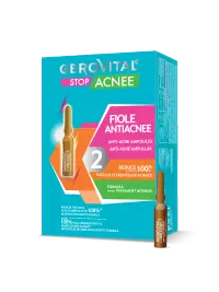 Tratament Antiacnee - Fiole Pentru Combaterea Coșurilor Cu Acid Salicilic Gerovital Stop Acnee, 10 Fiole X 2 Ml
