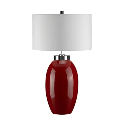 Veioza Victor 1 Light Small Table Lamp – Red