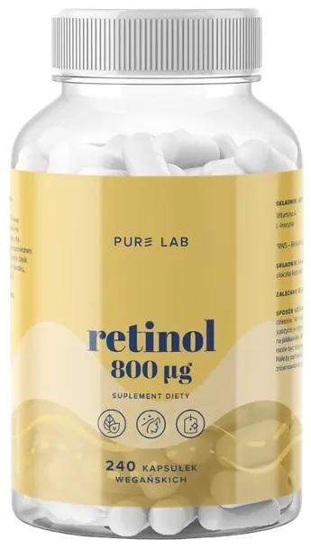 Retinol, 800 µg, 240 capsule, Aura Herbals
