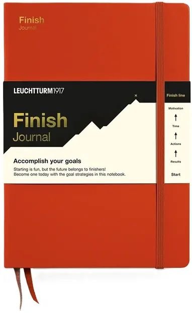 Agenda Leuchtturm1917 Finish Journal - A5, coperți țări, roşu