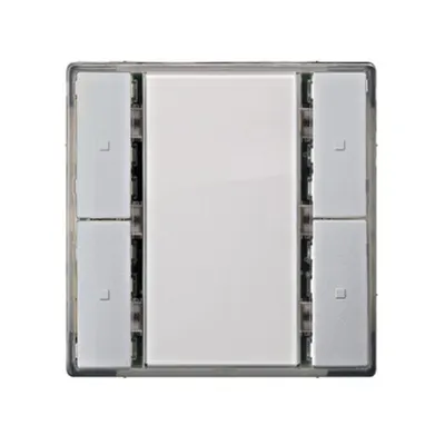 Taster, 2 căi, aluminiu metalic, fără LED