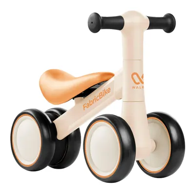 Walker - Bicicletă de echilibru pentru bebeluși 10-24 luni, 4 roți. Beige