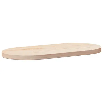 vidaXL Blat de masă oval din lemn masiv de pin 70x35x2,5 cm
