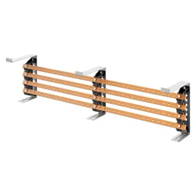 Pair of Busbar-Holder - For Flat Busbars 20x5 30x5 - 250-400a - For Structures D=300 - Internal Compartement - For Qdx 630l
