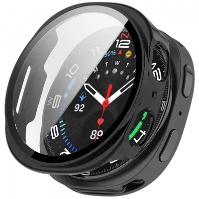 Husa Techsuit Defense360 Pro pentru Samsung Galaxy Watch9 / Watch8 40mm, Neagra Mata