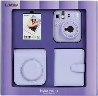 Aparat foto instant Fujifilm Instax - Mini 13, Dreamy Purple Bundle Box