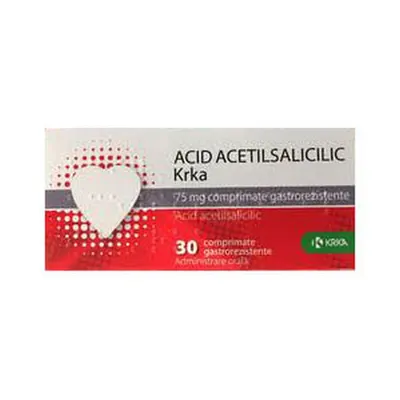 Acid Acetilsalicilic Krka 75 Mg X 30