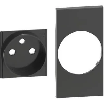 L.NOW - placa priza FR/BE 2M NEGRU