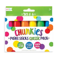 Creioane tempera solida Chunkies, 6 bucati