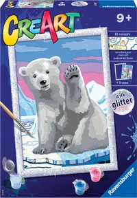 Set de pictură pe numere Ravensburger CreArt - Urs polar