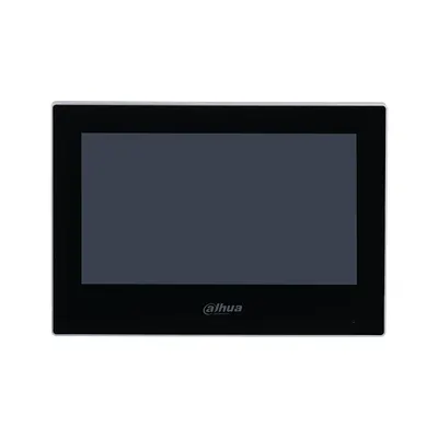 Videointerfon de interior IP Dahua VTH2621G-WP, 7 inch, PoE, aparent, negru