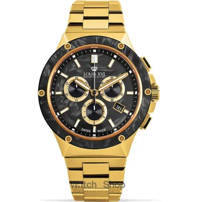 Ceas Louis XVI Louis XVI LXVI1211 Le Monarque Chronograph Mens Watch 42mm 5ATM