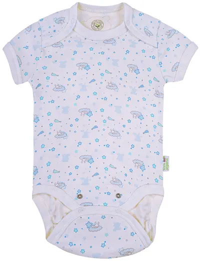 Body cu mânecă scurtă pentru bebeluşi Bio Baby - Bumbac organic, 62 cm, 3-4 luni