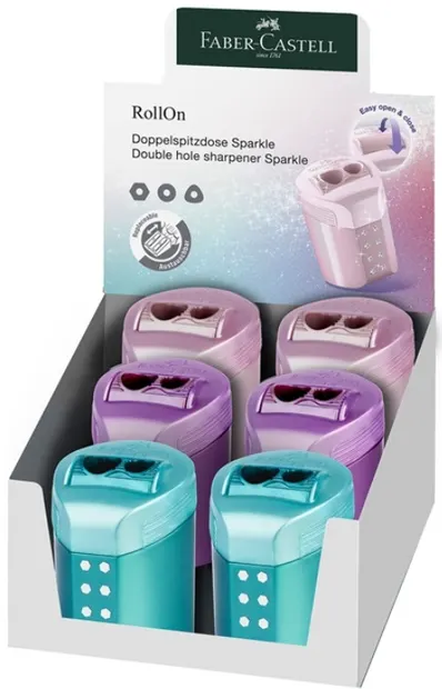 Faber-Castell Sparkle Sparkle ascuțitoare de creioane - Rollon, sortiment