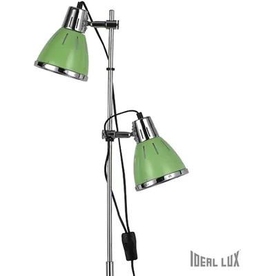 Lampa de podea Elvis, 2 becuri, dulie E27, D:240 mm, H:1600 mm, Verde