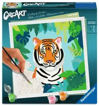 Set de pictură pe numere Ravensburger CreArt - Tigru în junglă