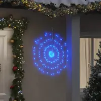Gossi lumina stelara de craciun 140 led-uri, 8 buc., albastru, 17 cm