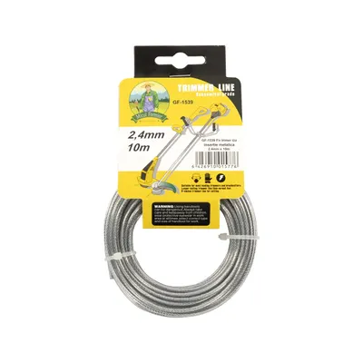 Fir motocoasa(trimmer) Micul Fermier, 2.4mm*10m, insertie metalica