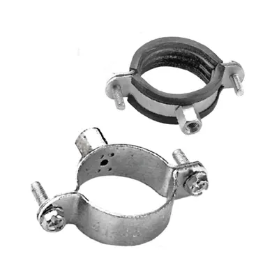 Colier Ranforsat-Banda 20x2.0mm fara Protectie Cauciuc Piulita M10-5"-140mm