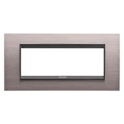 Placa ornament CProiector HORUS LUX metal- 6 module - BRUSHED ALUMINIUM LAVY - CProiector HORUS