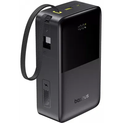 Baterie Externa Baseus EnerFill Bipow2 Pro, 30000mAh, 22.5W, QC + PD, 1 x USB-A - 2 x USB-C, Neagra E0028100