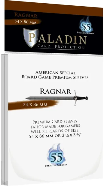 Protecții pentru carduri Paladin Card Protection - Ragnar, American Special, 54 x 86 mm (55 buc)