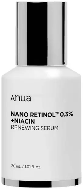 Anua Ser de față strălucitor Retinol 0.3% + Niacin, 30 ml