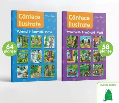 Pachet 2 mape Cântece ilustrate, ediție revizuită