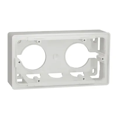 New Unica - doza - aparenta - 2 x 2 module - alb