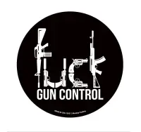Sticker F*** GUN CONTROL Lucky Shot USA - Default Title