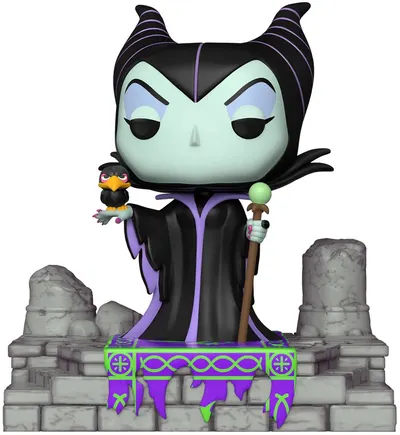 Figurină Funko POP! Deluxe: Răufăcătorii se adună - Maleficent cu Diablo (ediție specială) #1206