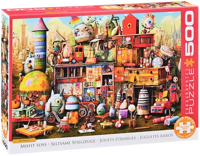 Puzzle Eurographics din 500 XXL piese - Jucării greșite